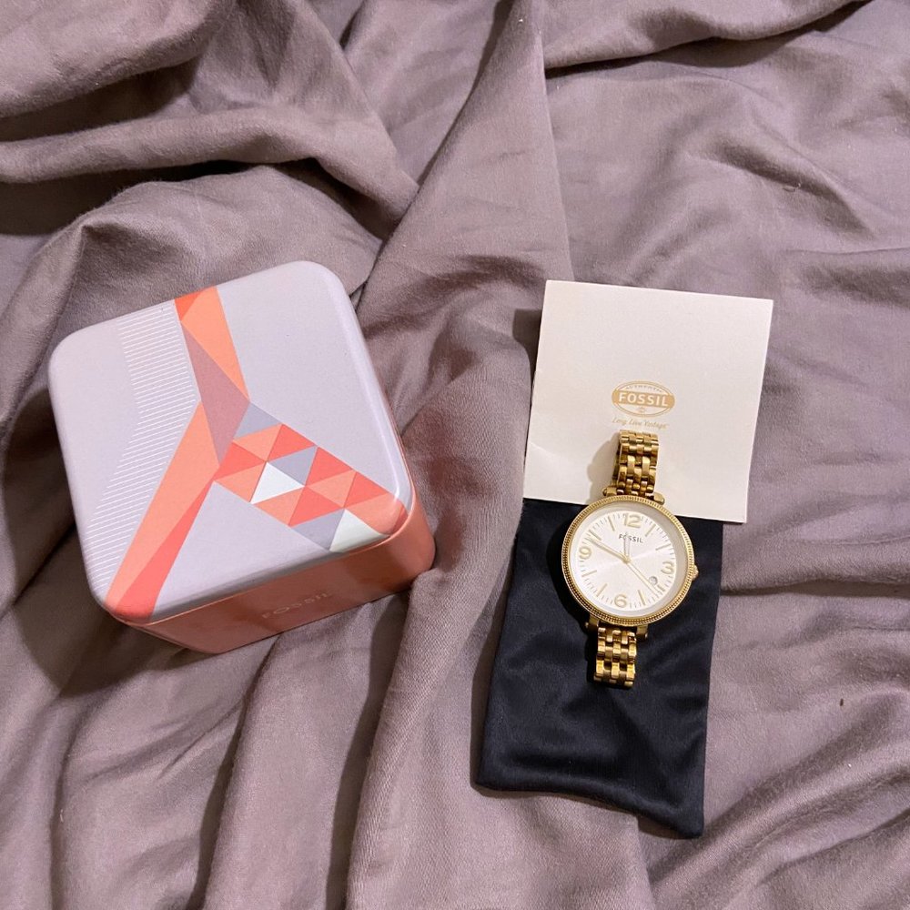 Fossil ES3192 Oversized Gold Women's Watch